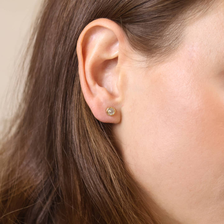 Mini Round CZ Studs