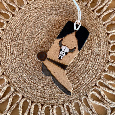 Ceramic Boot Ornament