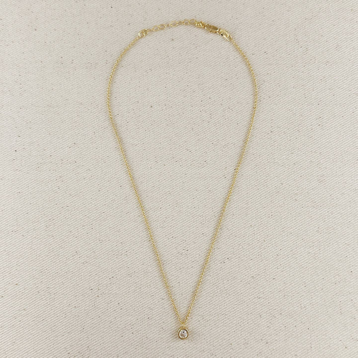 CZ Solitaire Necklace