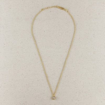 CZ Solitaire Necklace