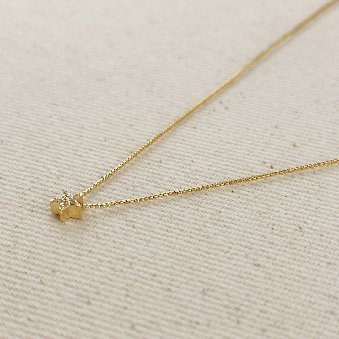 Mini CZ Star Necklace