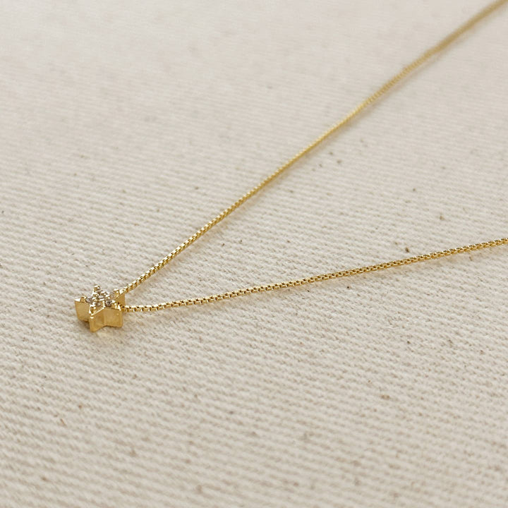 Mini CZ Star Necklace