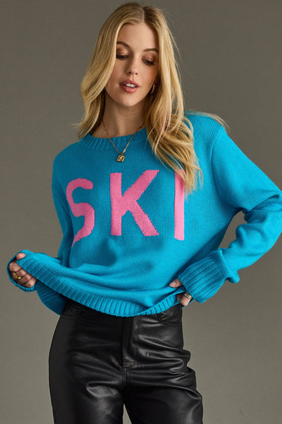 SKI Sweater in Sky Blue
