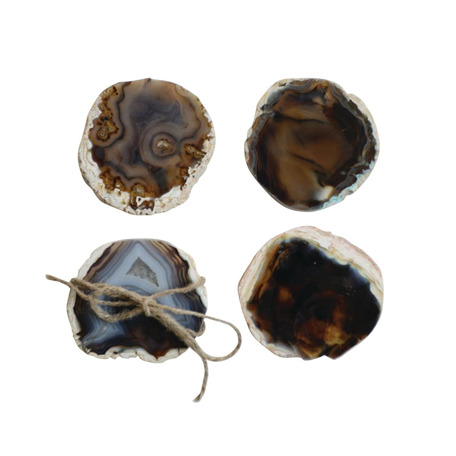 Agate Coasters (4)