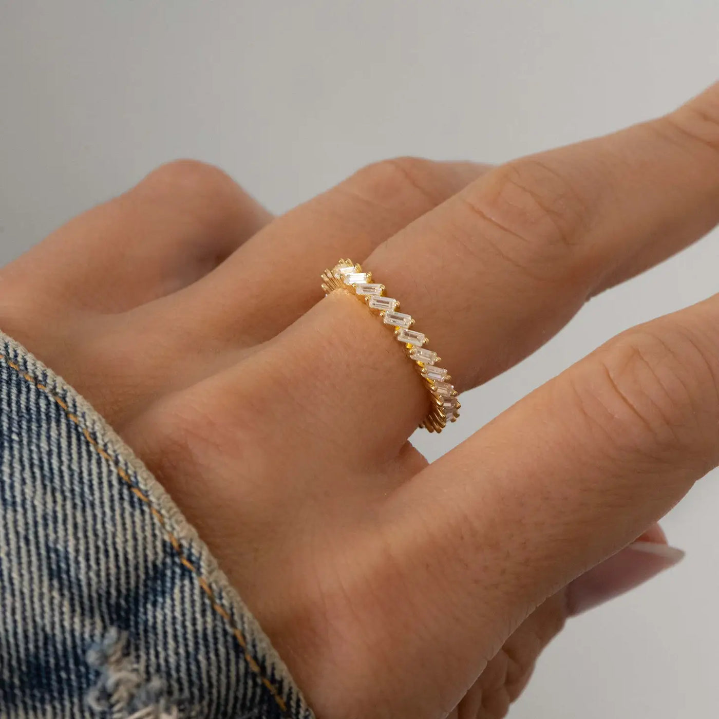 Slanted Baguette Ring