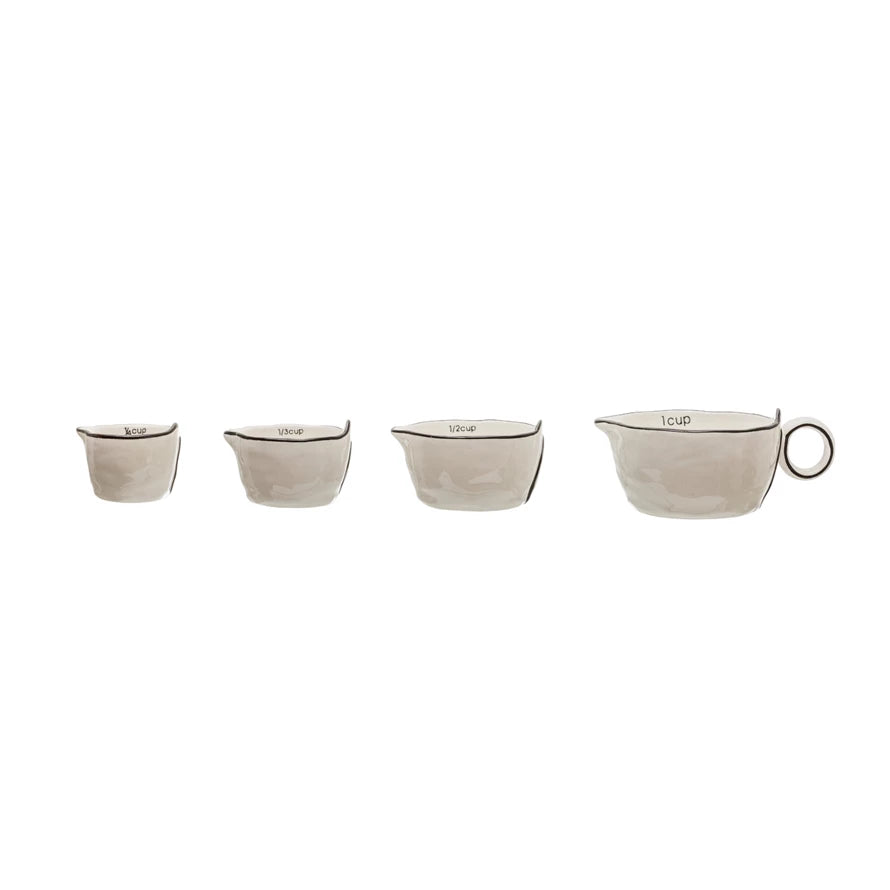 Rustic Stoneware Measuring Cups (4)