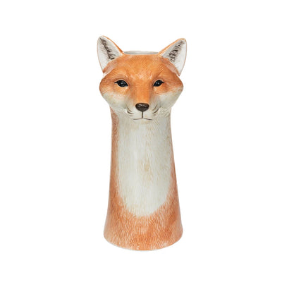 Hand Painted Fox Vase