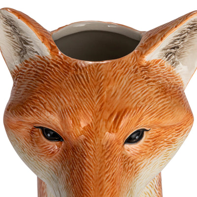 Hand Painted Fox Vase