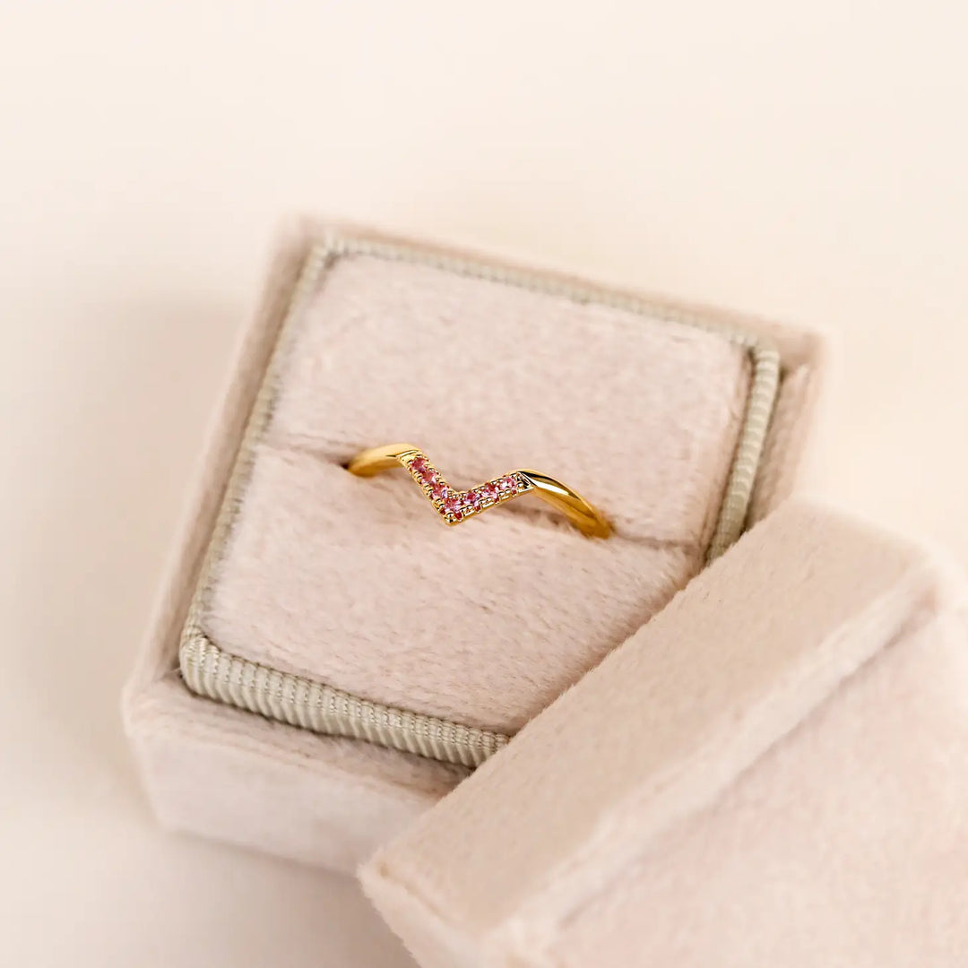 Pink Lambda Ring