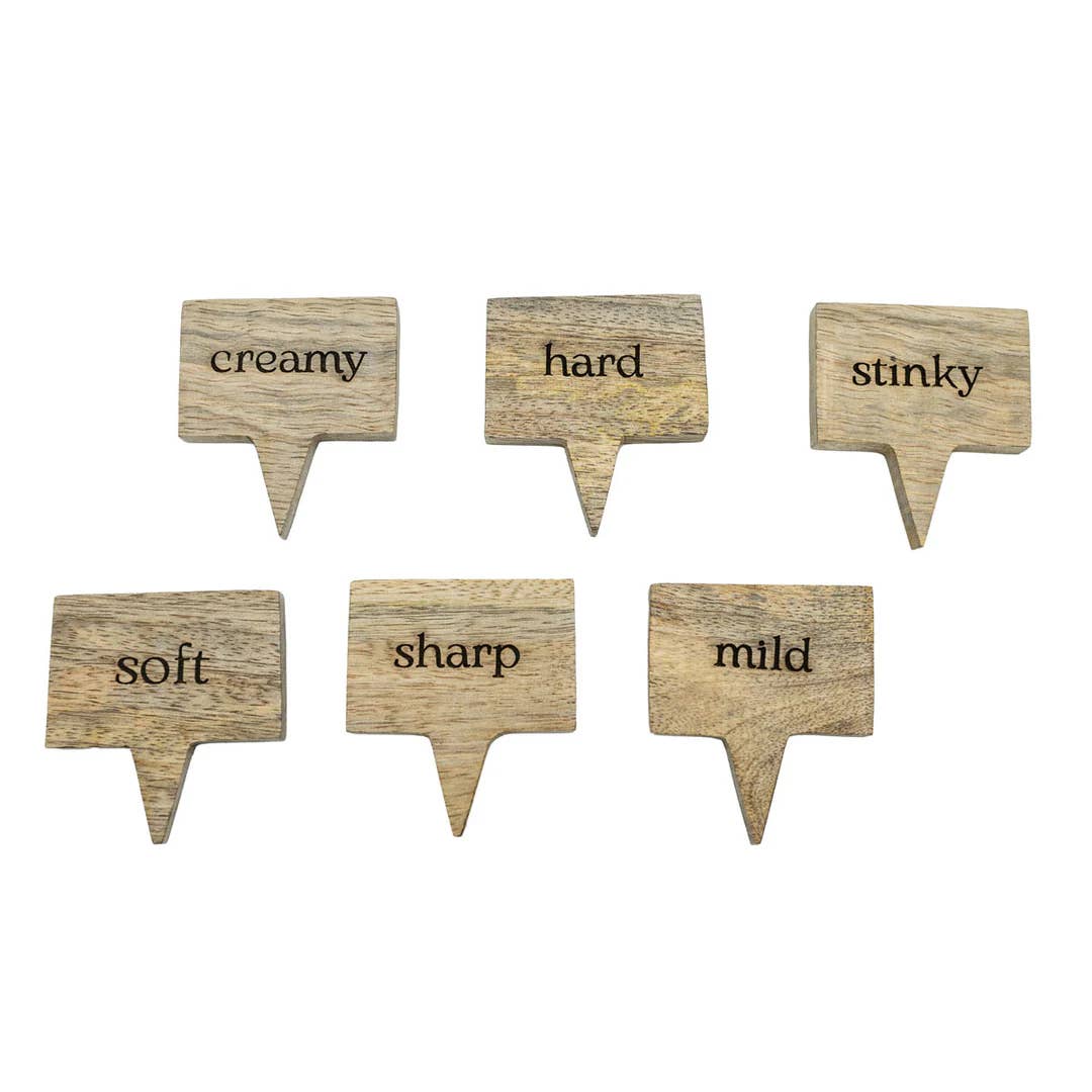 Wood Cheese Markers (6)