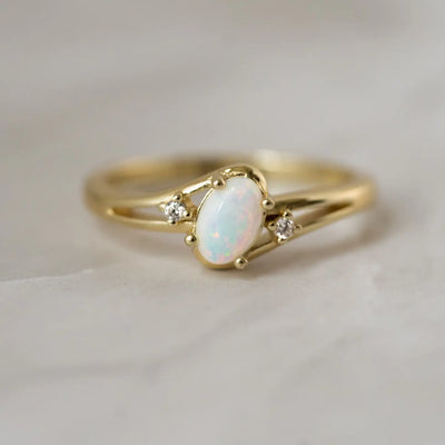 Oval Opal Ring