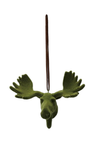 Flocked Resin Ornament